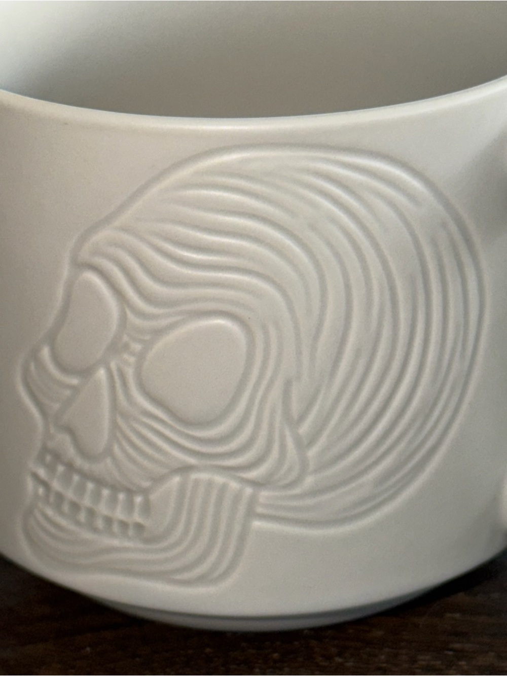 Starbucks Skull Mug 2019 Halloween Dia de los Muertos Coffee Cup - Light Gray